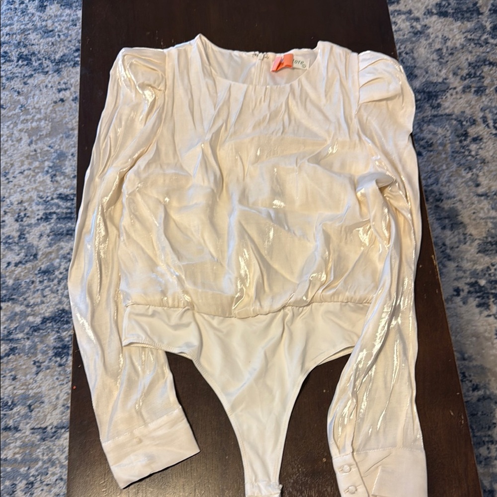 Shimmering Cream Kids One Piece